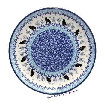 Talerz obiadowy mniejszy Ø24cm dek. 2855X Kot
